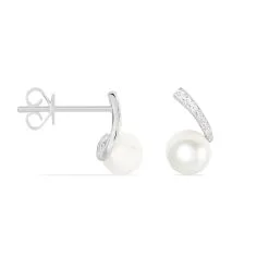 Histoire D'Or Boucles D'oreilles Puces Angel Or Blanc Perle De Culture Et Diamant 5 Histoire D'Or Boucles D'oreilles Puces Angel Or Blanc Perle De Culture Et Diamant -Boucles d'oreilles pendantes Soldes Boutique B3OFBU2051 view1