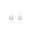 Histoire D'Or Boucles D'oreilles Puces Elisabeth Or Jaune Diamant Et Saphir