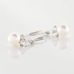 Histoire D'Or Boucles D'oreilles Pendantes Taissia Or Blanc Perle Culture Et Oxyde 6 Histoire D'Or Boucles D'oreilles Pendantes Taissia Or Blanc Perle Culture Et Oxyde -Boucles d'oreilles pendantes Soldes Boutique B3OFBU2081 view2