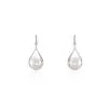 Histoire D'Or Boucles D'oreilles Patricia Or Blanc Perle De Culture Oxyde