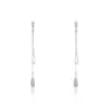 Histoire D'Or Boucles D'oreilles Pendantes Anila Gouttes Or Blanc