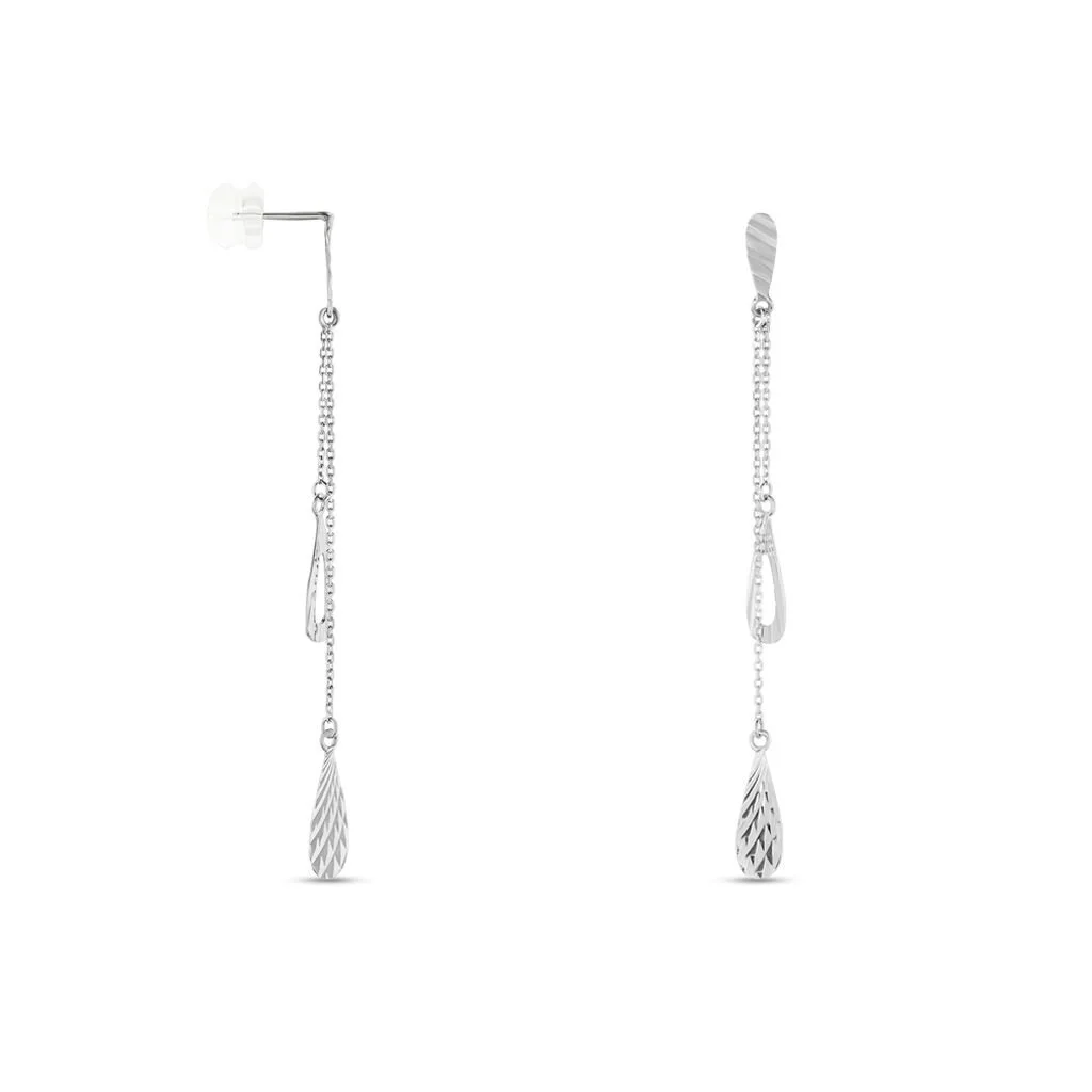 Histoire D'Or Boucles D'oreilles Pendantes Anila Gouttes Or Blanc 2 Histoire D'Or Boucles D'oreilles Pendantes Anila Gouttes Or Blanc – Image 2