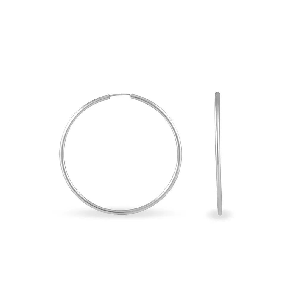 Histoire D'Or Créoles Valencina Or Blanc 3 Histoire D'Or Créoles Valencina Or Blanc – Image 3