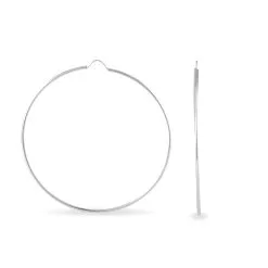 Histoire D'Or Créoles Dominae Or Blanc -Boucles d'oreilles pendantes Soldes Boutique B3OFBW0070 view2