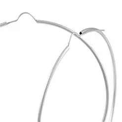 Histoire D'Or Créoles Dominae Or Blanc -Boucles d'oreilles pendantes Soldes Boutique B3OFBW0070 view3