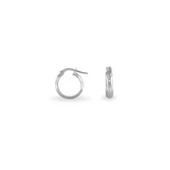 Histoire D'Or Créoles Ananas Or Blanc -Boucles d'oreilles pendantes Soldes Boutique B3OFBW0081 view2