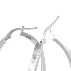 Histoire D'Or Créoles Silla Or Blanc -Boucles d'oreilles pendantes Soldes Boutique B3OFBW0094 view3