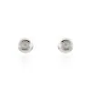 Histoire D'Or Boucles D'oreilles Puces Fidelia Boule Or Blanc