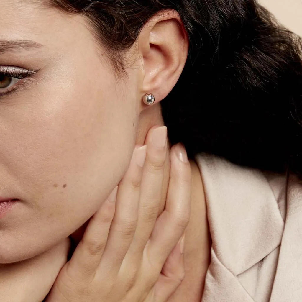 Histoire D'Or Boucles D'oreilles Puces Fidelia Boule Or Blanc 4 Histoire D'Or Boucles D'oreilles Puces Fidelia Boule Or Blanc – Image 4