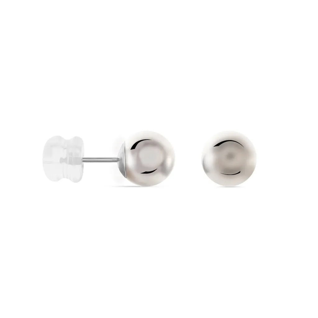 Histoire D'Or Boucles D'oreilles Puces Fidelia Boule Or Blanc 2 Histoire D'Or Boucles D'oreilles Puces Fidelia Boule Or Blanc – Image 2