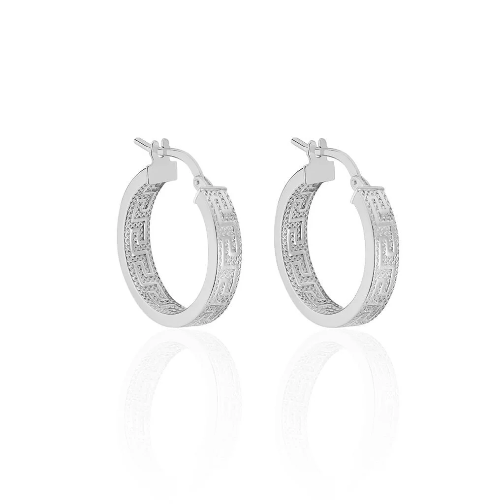 Histoire D'Or Créoles Ugenie Or Blanc 1 Histoire D'Or Créoles Ugenie Or Blanc