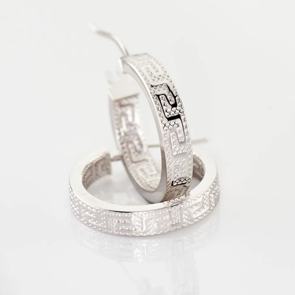 Histoire D'Or Créoles Ugenie Or Blanc 3 Histoire D'Or Créoles Ugenie Or Blanc – Image 3