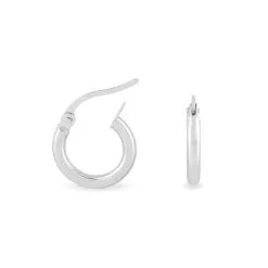 Histoire D'Or Créoles Verania Or Blanc 7 Histoire D'Or Créoles Verania Or Blanc -Boucles d'oreilles pendantes Soldes Boutique B3OFBW0204 view2