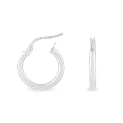 Histoire D'Or Créoles Verania Or Blanc 7 Histoire D'Or Créoles Verania Or Blanc -Boucles d'oreilles pendantes Soldes Boutique B3OFBW0205 view2