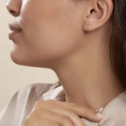 Histoire D'Or Créoles Valerina Or Blanc 9 Histoire D'Or Créoles Valerina Or Blanc -Boucles d'oreilles pendantes Soldes Boutique B3OFBW0257 model0