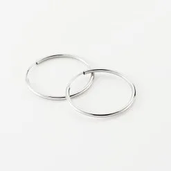 Histoire D'Or Créoles Dominae Flexible Or Blanc -Boucles d'oreilles pendantes Soldes Boutique B3OFBW0276 view2