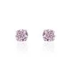 Histoire D'Or Boucles D'oreilles Puces Or Blanc Oxydes De Zirconium