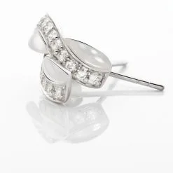 Histoire D'Or Boucles D'oreilles Puces Izefia Or Blanc Oxyde De Zirconium -Boucles d'oreilles pendantes Soldes Boutique B3OFBZW131 view2