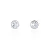 Histoire D'Or Boucles D'oreilles Puces Stelila Or Blanc Oxyde De Zirconium