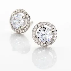 Histoire D'Or Boucles D'oreilles Puces Stelila Or Blanc Oxyde De Zirconium 6 Histoire D'Or Boucles D'oreilles Puces Stelila Or Blanc Oxyde De Zirconium -Boucles d'oreilles pendantes Soldes Boutique B3OFBZW145 view2