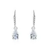 Histoire D'Or Boucles D'oreilles Pendantes Adib Or Blanc Oxyde De Zirconium