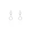 Histoire D'Or Boucles D'oreilles Puces Wynona Or Blanc Oxyde