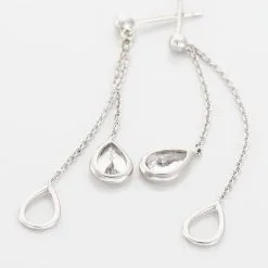 Histoire D'Or Boucles D'oreilles Pendantes Emerika Or Blanc Oxyde De Zirconium -Boucles d'oreilles pendantes Soldes Boutique B3OFBZW558 view2