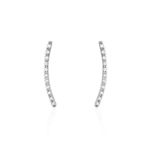 Histoire D'Or Bijoux D'oreilles Eleana Or Blanc Oxyde De Zirconium -Boucles d'oreilles pendantes Soldes Boutique B3OFBZW568 master
