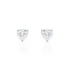 Histoire D'Or Boucles D'oreilles Puces Or Blanc Katherine Oxyde De Zirconium
