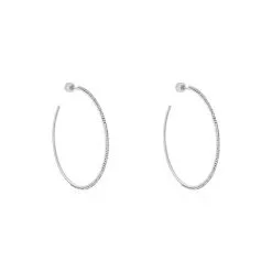 Histoire D'Or Créoles Tyhana Or Blanc Oxyde