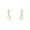 Histoire D'Or Boucles D'oreilles Puces Samy Or Jaune Diamant