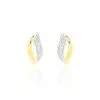 Histoire D'Or Boucles D'oreilles Puces Smeralda Or Jaune Diamant
