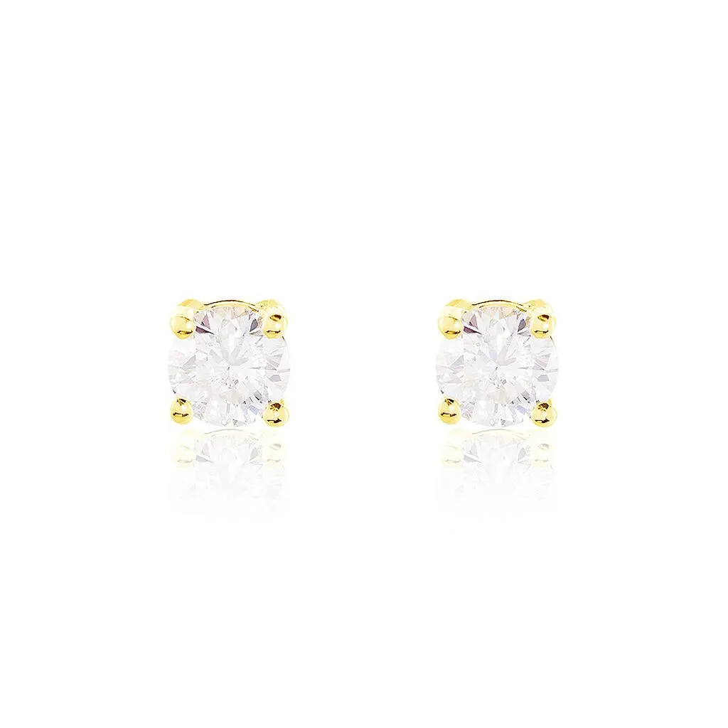 Histoire D'Or Boucles D'oreilles Puces Or Jaune Victoria Diamants 1 Histoire D'Or Boucles D'oreilles Puces Or Jaune Victoria Diamants