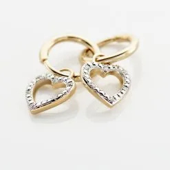 Histoire D'Or Créoles Belitana Or Jaune Diamant 7 Histoire D'Or Créoles Belitana Or Jaune Diamant -Boucles d'oreilles pendantes Soldes Boutique B3OFJDW629 view2