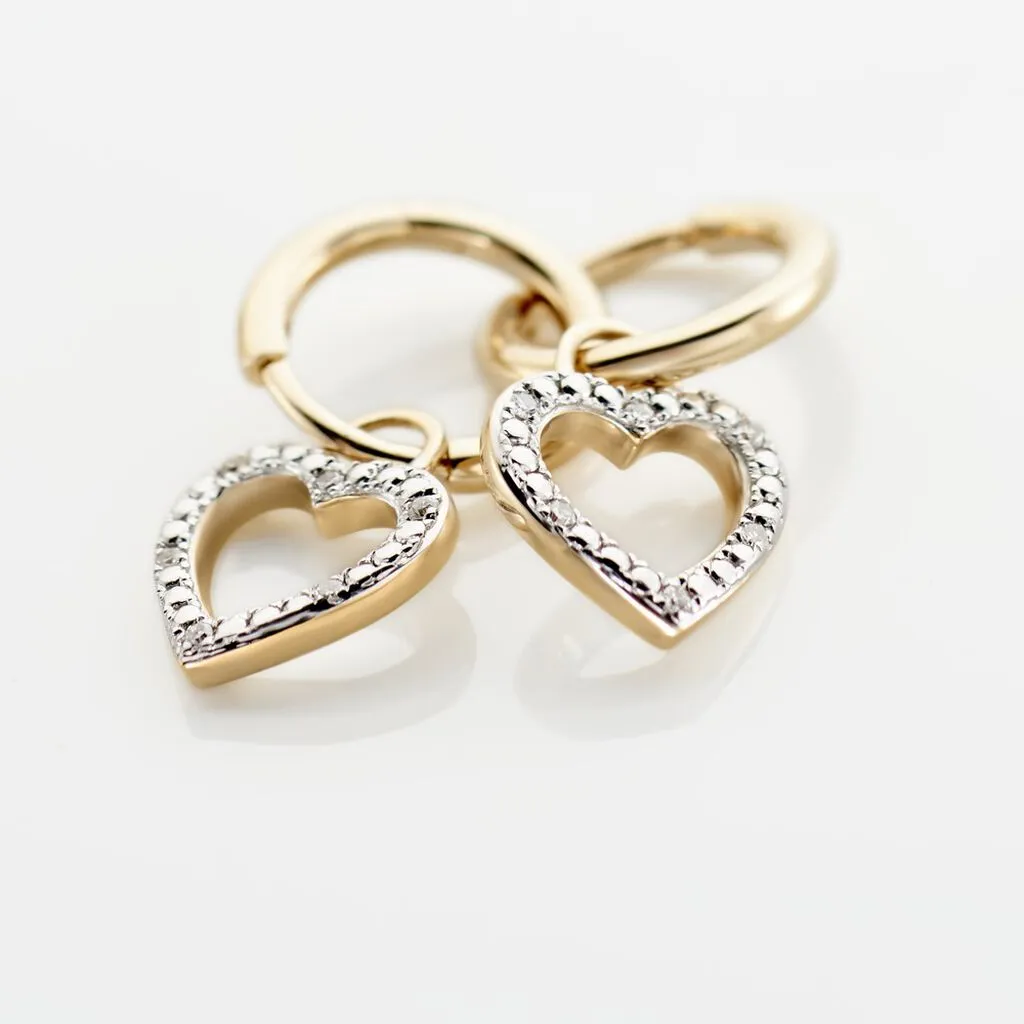 Histoire D'Or Créoles Belitana Or Jaune Diamant 3 Histoire D'Or Créoles Belitana Or Jaune Diamant – Image 3