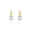 Histoire D'Or Boucles D'oreilles Pendantes Margane Or Jaune Diamant