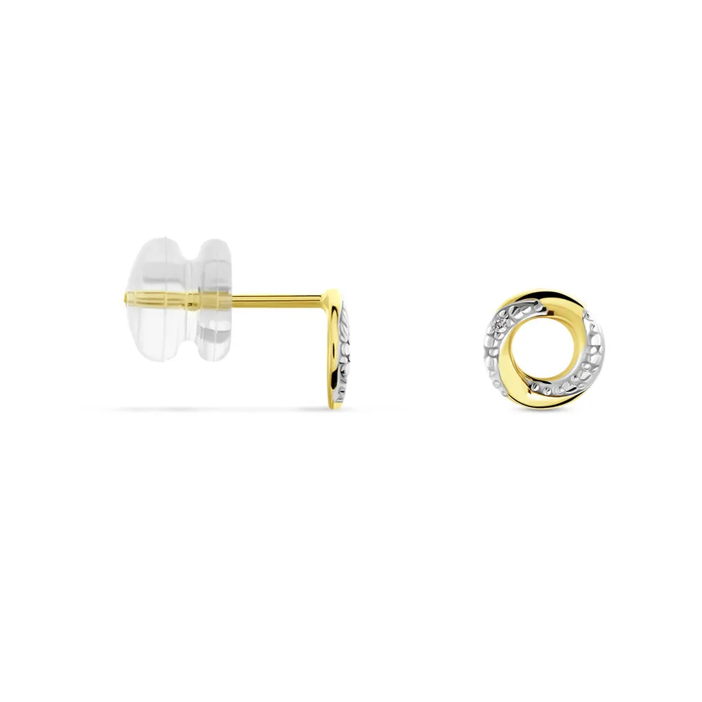 Histoire D'Or Boucles D'oreilles Puces Or Jaune Pamila Diamants 2 Histoire D'Or Boucles D'oreilles Puces Or Jaune Pamila Diamants – Image 2