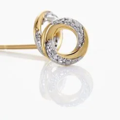 Histoire D'Or Boucles D'oreilles Puces Or Jaune Pamila Diamants 6 Histoire D'Or Boucles D'oreilles Puces Or Jaune Pamila Diamants -Boucles d'oreilles pendantes Soldes Boutique B3OFJDW656 view2