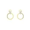 Histoire D'Or Boucles D'oreilles Puces Or Jaune Agnessa Diamants