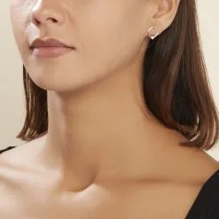 Histoire D'Or Boucles D'oreilles Puces Or Jaune Shyla Diamants -Boucles d'oreilles pendantes Soldes Boutique B3OFJDW663 model0