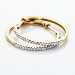 Histoire D'Or Creoles Or Jaune Aryanna Diamants 6 Histoire D'Or Creoles Or Jaune Aryanna Diamants -Boucles d'oreilles pendantes Soldes Boutique B3OFJDW666 view2