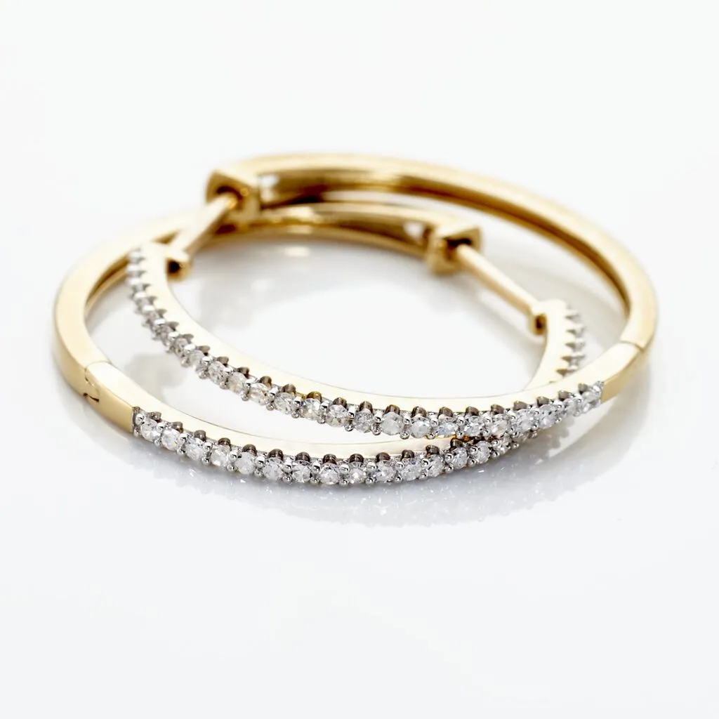 Histoire D'Or Creoles Or Jaune Aryanna Diamants 3 Histoire D'Or Creoles Or Jaune Aryanna Diamants – Image 3