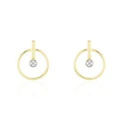 Histoire D'Or Boucles D'oreilles Or Jaune Adrienn Diamants