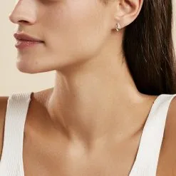 Histoire D'Or Boucles D'oreilles Puces Loubra Or Jaune Emeraude -Boucles d'oreilles pendantes Soldes Boutique B3OFJEV100 model0