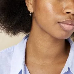 Histoire D'Or Boucles D'oreilles Pendantes Semi-baroque Or Jaune Perle De Tahiti -Boucles d'oreilles pendantes Soldes Boutique B3OFJHH049 model0