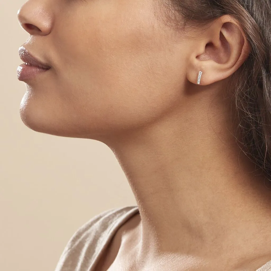 Histoire D'Or Boucles D'oreilles Puces Youssa Barrettes Or Jaune Strass 4 Histoire D'Or Boucles D'oreilles Puces Youssa Barrettes Or Jaune Strass – Image 4