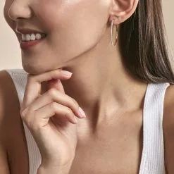 Histoire D'Or Créoles Sandrine Or Jaune Strass -Boucles d'oreilles pendantes Soldes Boutique B3OFJPW369 model0