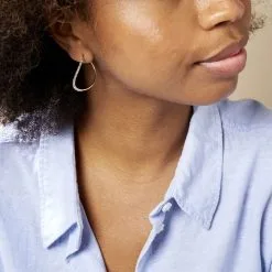 Histoire D'Or Créoles Honey Or Jaune Strass -Boucles d'oreilles pendantes Soldes Boutique B3OFJPW373 model1