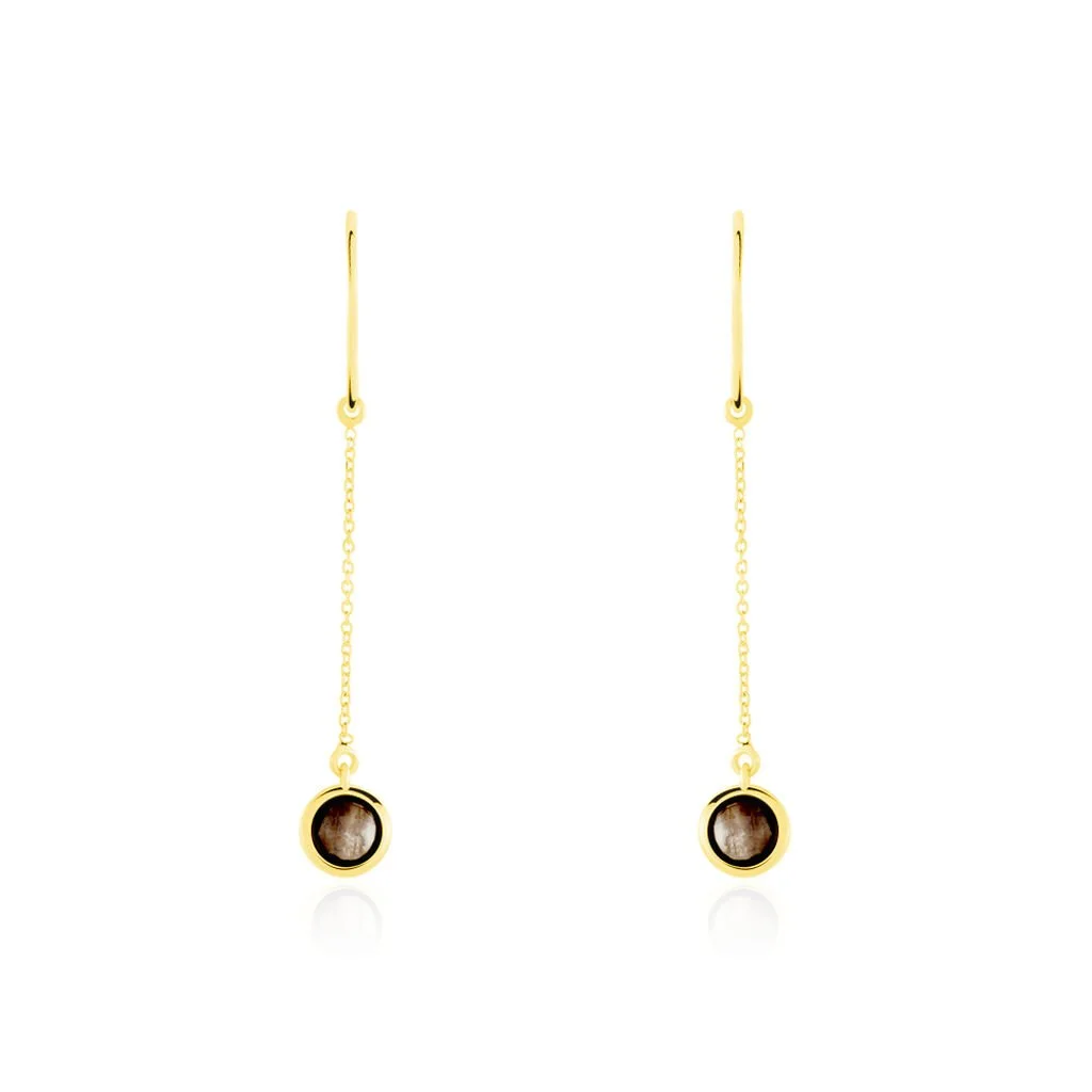Histoire D'Or Boucles D'oreilles Pendantes Arenale Or Jaune Quartz 1 Histoire D'Or Boucles D'oreilles Pendantes Arenale Or Jaune Quartz
