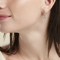 Histoire D'Or Boucles D'oreilles Pendantes Or Jaune Assaf Topaze -Boucles d'oreilles pendantes Soldes Boutique B3OFJT4001 model0